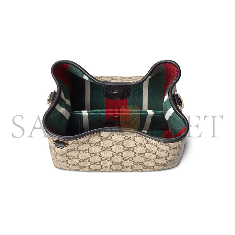 GUCCI GG EMBLEM SMALL BUCKET BAG 815118 (19*18*11cm)